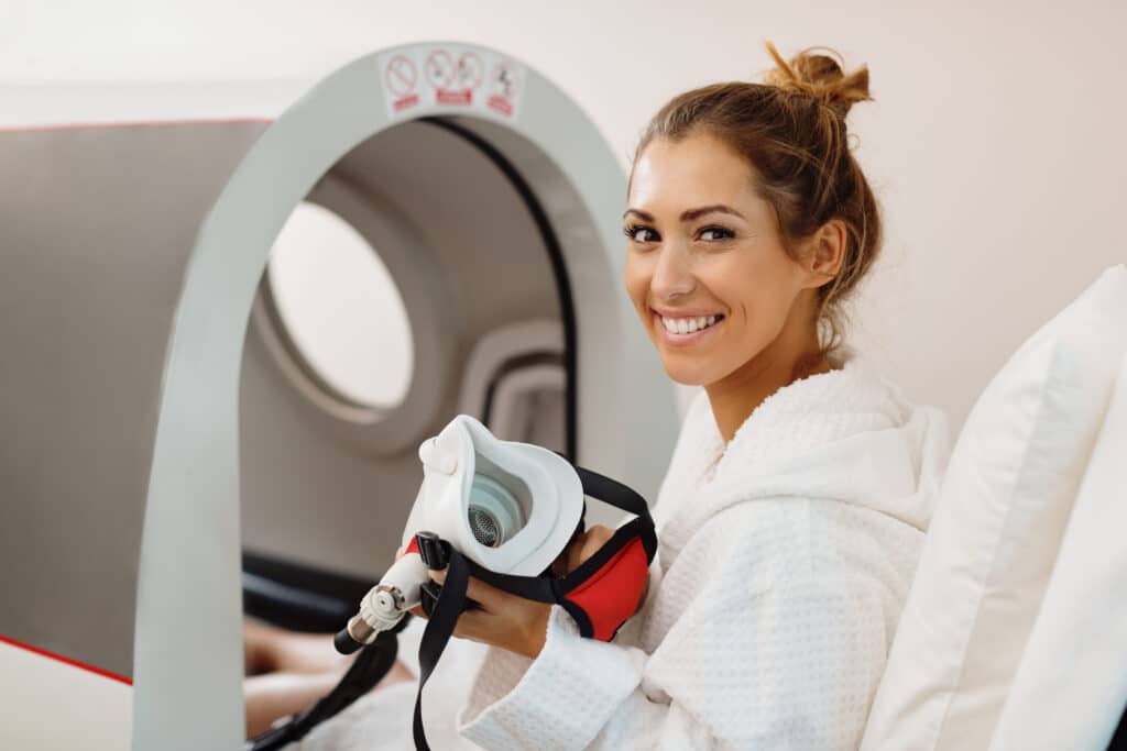 Hyperbaric oxygen therapy for healthy skin and aging