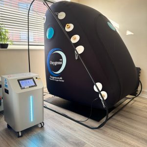 HBOT Comfort large soft shell with arm chair or wheelchair