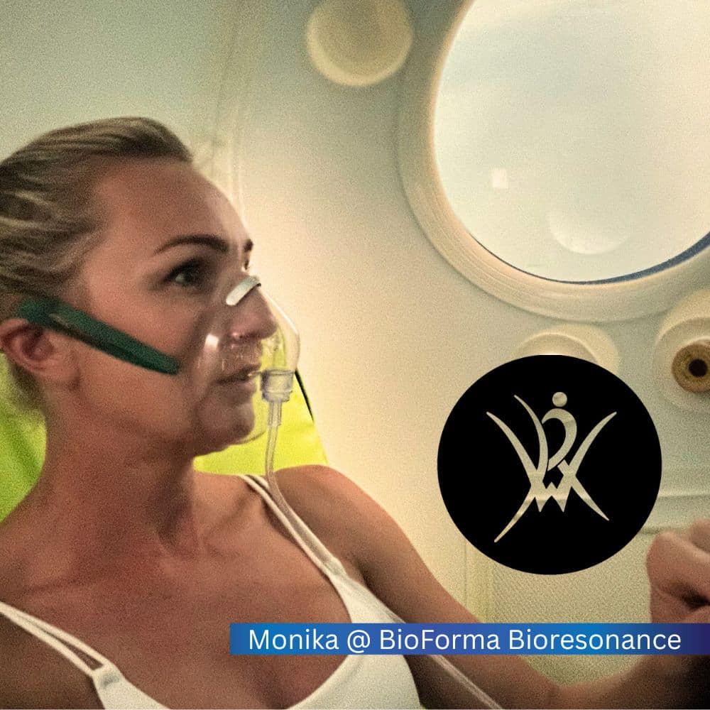Monika at Bioforma using an Oxygens hyperbaric chamber