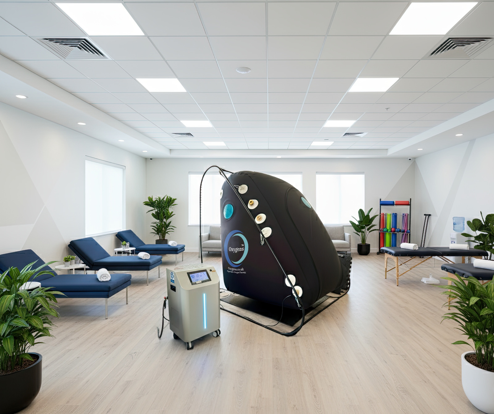 Hyperbaric chamber for wellness business use