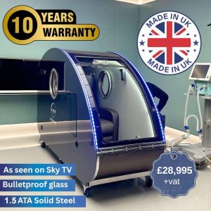 The Winslet: 1.5 ATA Made in the UK Solid Steel Hyperbaric Chamber as seen on SKY TV