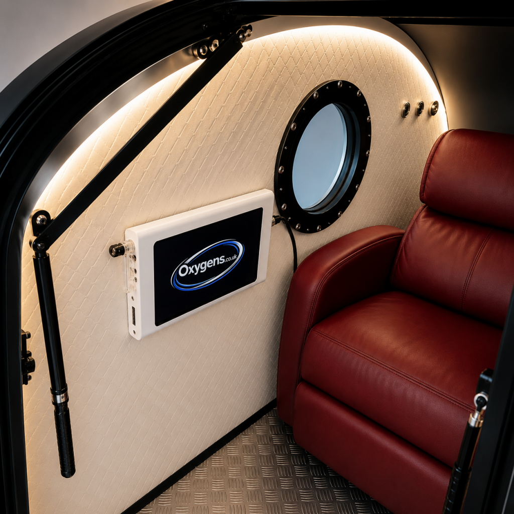 inside hyperbaric chamber with comfortable spacious design uk
