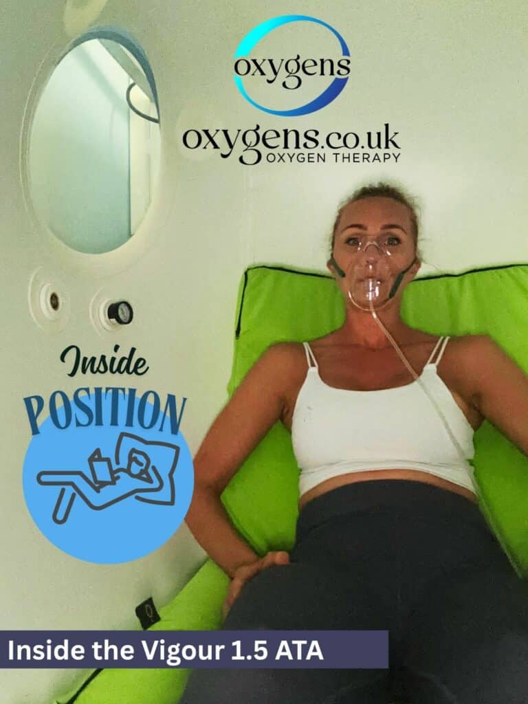 Inside hyperbaric chamber