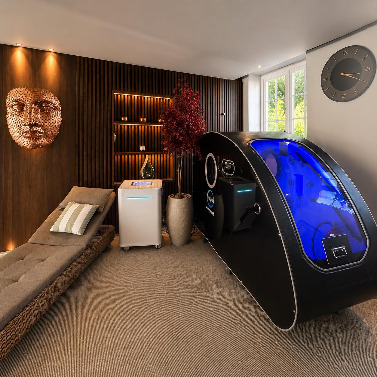 hard shell hyperbaric chamber in UK home
