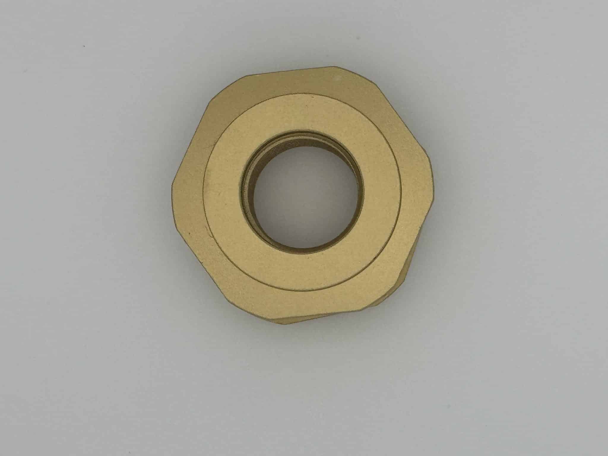 Brass Dual-Flange Bulkhead Valve Assembly