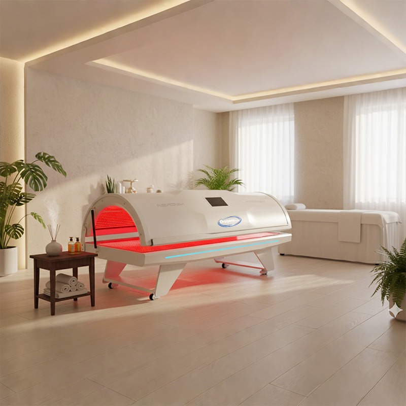 Vita Force Red Essential full-body red light therapy bed for home and professional wellness use