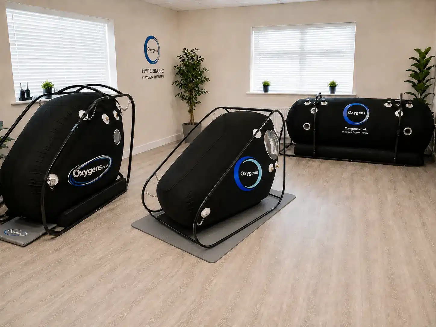 Hyperbaric oxygen therapy session at the Oxygens clinic in Halesowen, Birmingham